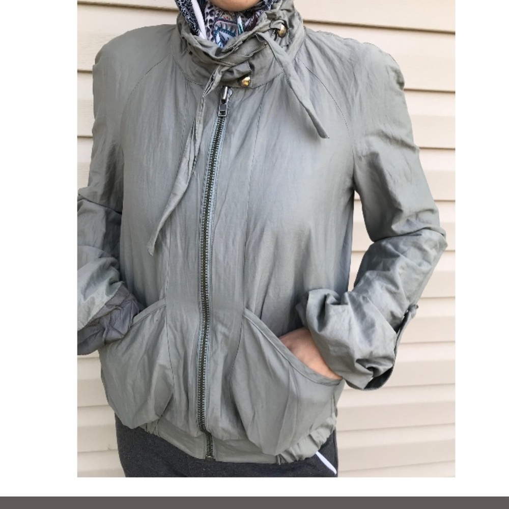 Womens coat grey little sprinkle fabric